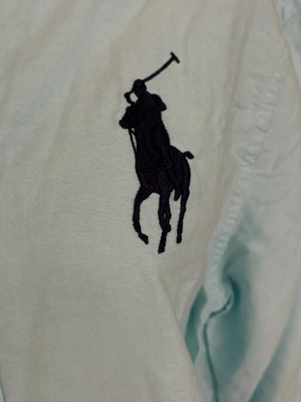 Polo Ralph Lauren Boys Blue Big Pony Oxford Button Down Shirt Preppy XL (18-20) - Picture 3 of 9